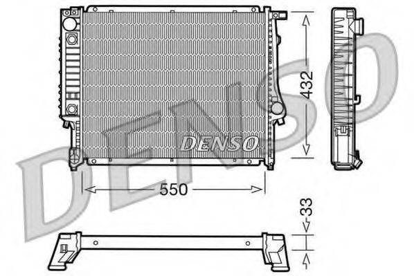 DENSO DRM05020 Радиатор, охлаждение двигателя