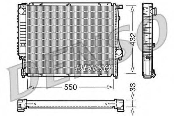 DENSO DRM05023 Радиатор, охлаждение двигателя