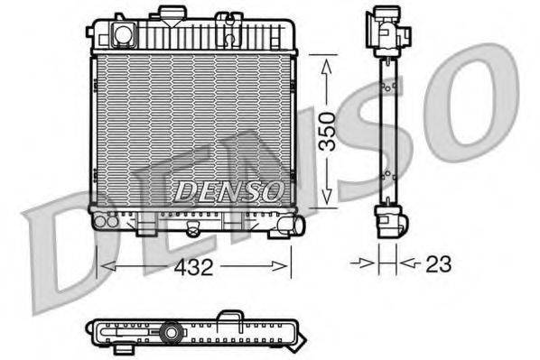 DENSO DRM05026 Радиатор, охлаждение двигателя
