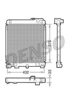 DENSO DRM05030 Радиатор, охлаждение двигателя