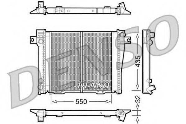 DENSO DRM05036 Радиатор, охлаждение двигателя