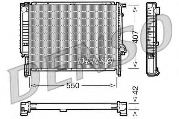 DENSO DRM05039 Радиатор, охлаждение двигателя