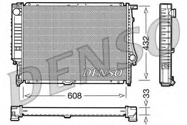DENSO DRM05052 Радиатор, охлаждение двигателя
