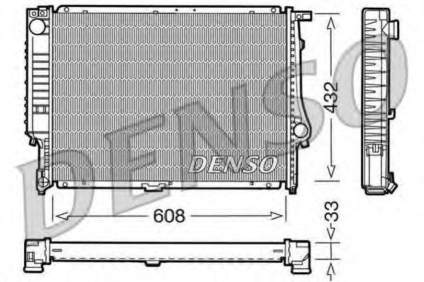 DENSO DRM05052 Радиатор, охлаждение двигателя