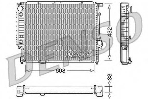 DENSO DRM05053 Радиатор, охлаждение двигателя