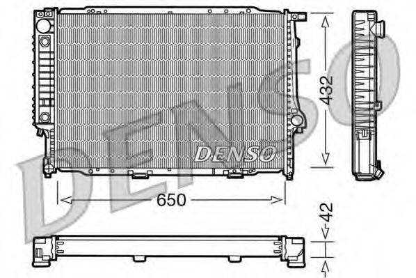 DENSO DRM05057 Радиатор, охлаждение двигателя