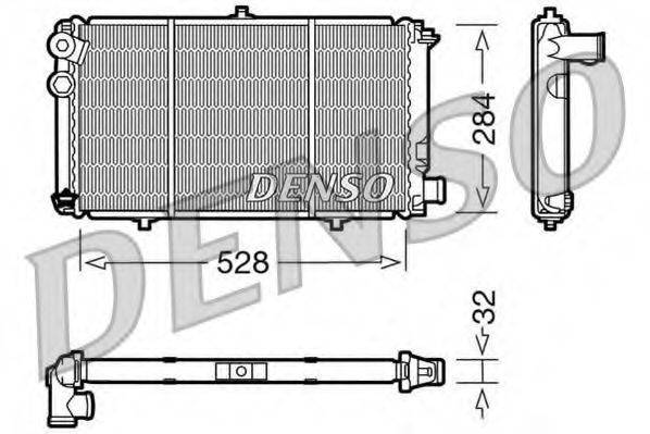 DENSO DRM07001 Радиатор, охлаждение двигателя