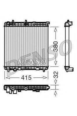 DENSO DRM07011 Радиатор, охлаждение двигателя