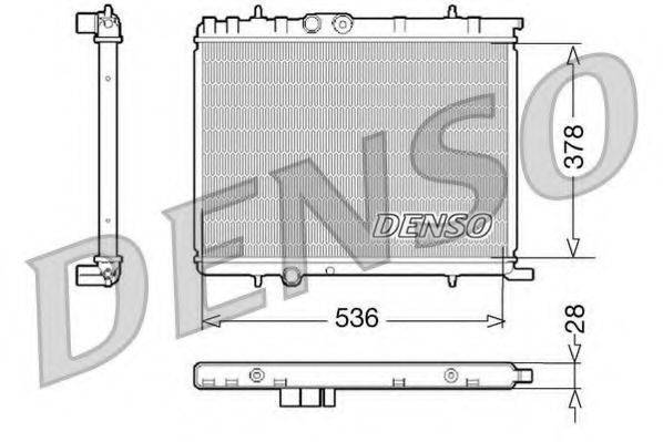 DENSO DRM07021 Радиатор, охлаждение двигателя