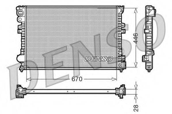 DENSO DRM07050 Радиатор, охлаждение двигателя