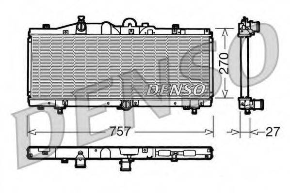 DENSO DRM09010 Радиатор, охлаждение двигателя