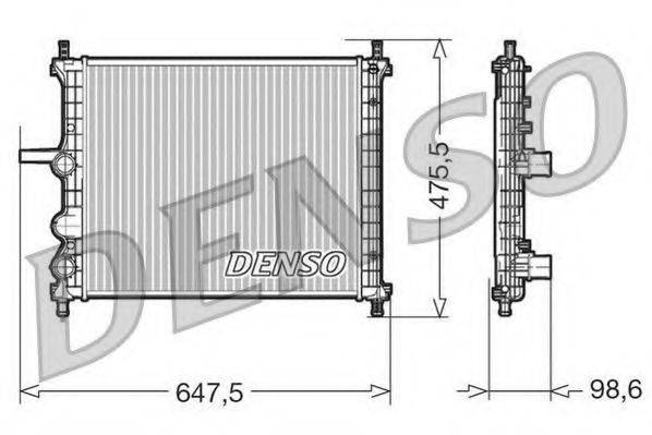 DENSO DRM09038 Радиатор, охлаждение двигателя