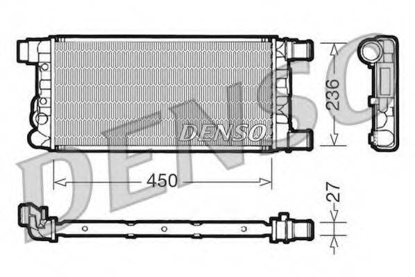 DENSO DRM09041 Радиатор, охлаждение двигателя