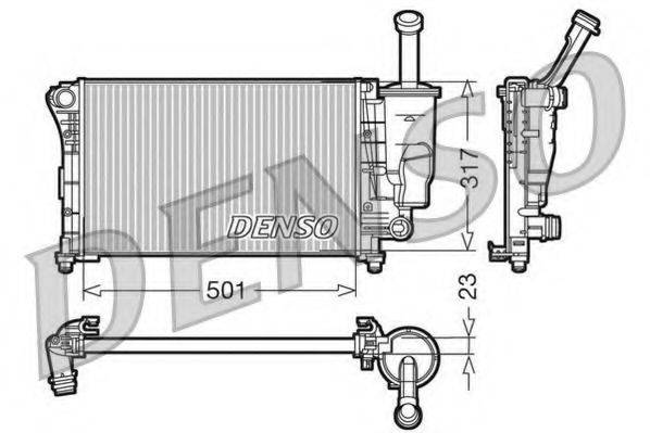 DENSO DRM09086 Радиатор, охлаждение двигателя