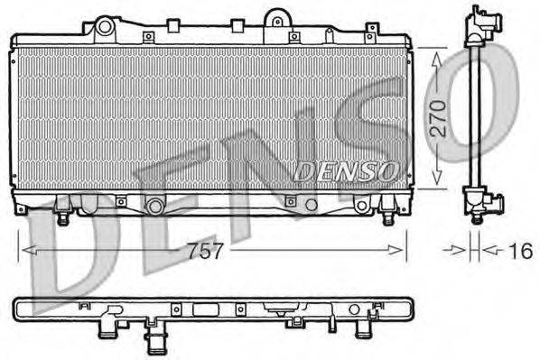 DENSO DRM09094 Радиатор, охлаждение двигателя