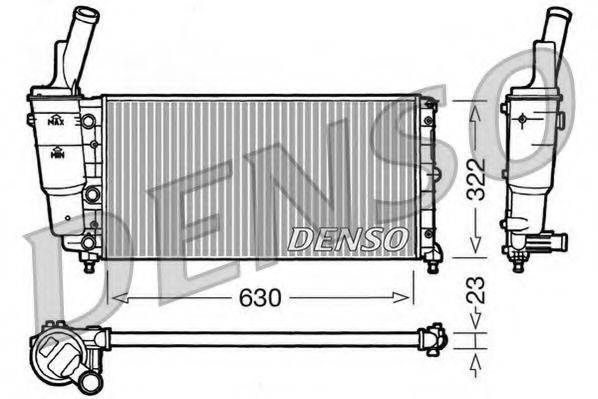 DENSO DRM09097 Радиатор, охлаждение двигателя