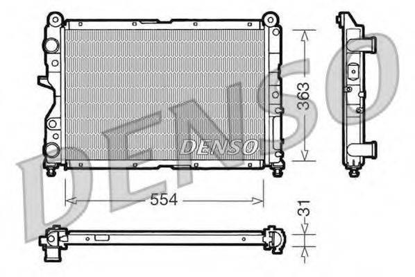 DENSO DRM09132 Радиатор, охлаждение двигателя