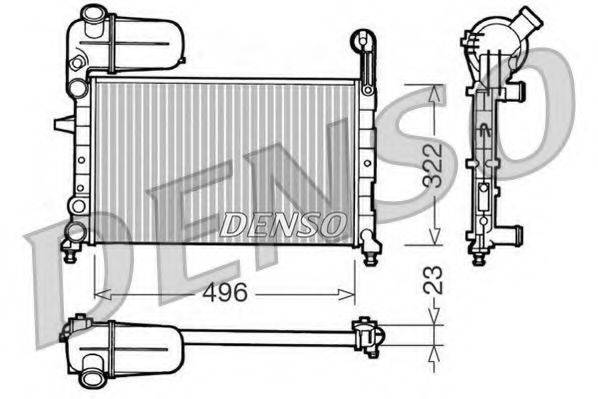 DENSO DRM09133 Радиатор, охлаждение двигателя