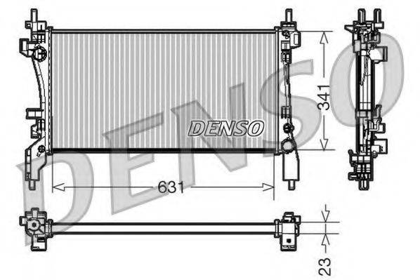 DENSO DRM09172 Радиатор, охлаждение двигателя