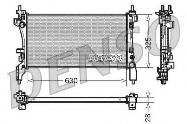 DENSO DRM09173 Радиатор, охлаждение двигателя