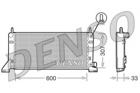 DENSO DRM10020 Радиатор, охлаждение двигателя