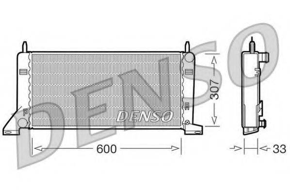 DENSO DRM10021 Радиатор, охлаждение двигателя