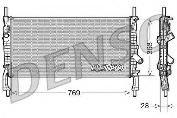 DENSO DRM10106 Радиатор, охлаждение двигателя