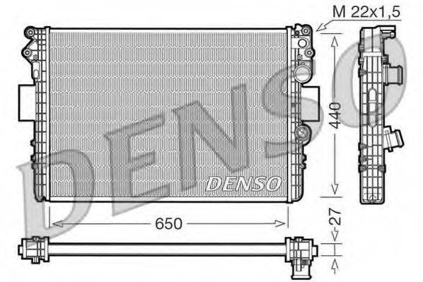 DENSO DRM12002 Радиатор, охлаждение двигателя