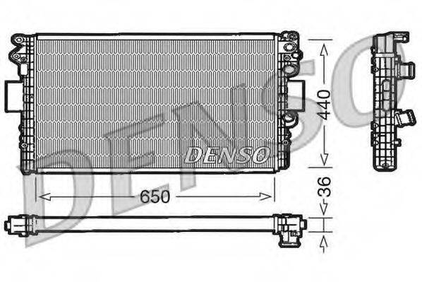 DENSO DRM12004 Радиатор, охлаждение двигателя