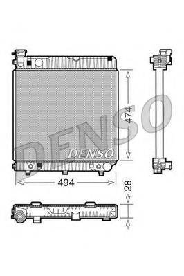 DENSO DRM17002 Радиатор, охлаждение двигателя