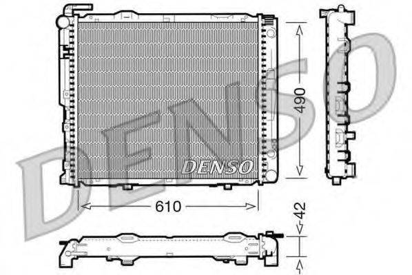 DENSO DRM17036 Радиатор, охлаждение двигателя