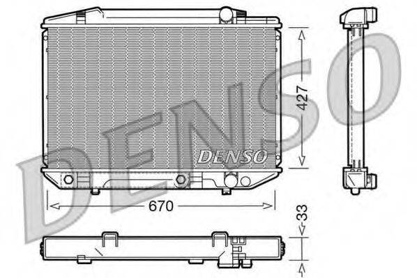 DENSO DRM17051 Радиатор, охлаждение двигателя