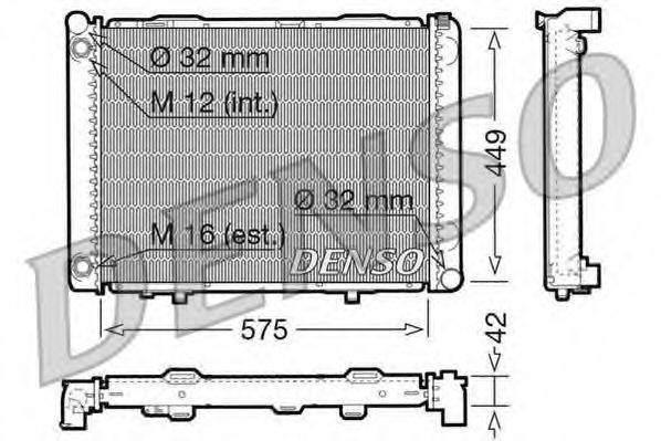 DENSO DRM17069 Радиатор, охлаждение двигателя