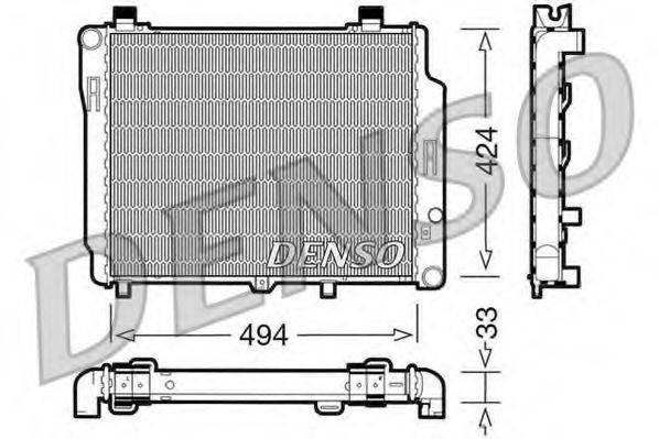 DENSO DRM17074 Радиатор, охлаждение двигателя