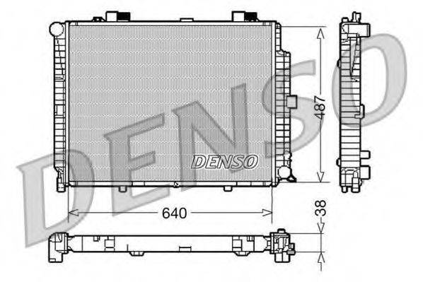 DENSO DRM17086 Радиатор, охлаждение двигателя