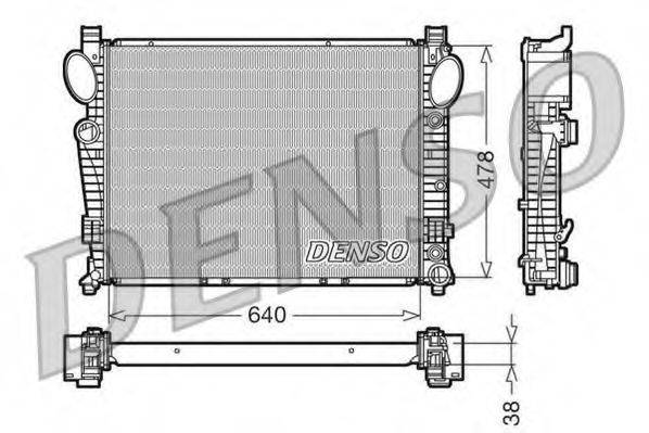 DENSO DRM17095 Радиатор, охлаждение двигателя