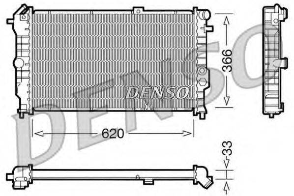 DENSO DRM20021 Радиатор, охлаждение двигателя