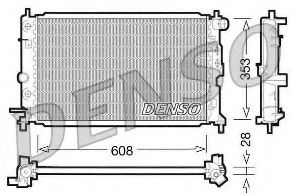 DENSO DRM20026 Радиатор, охлаждение двигателя
