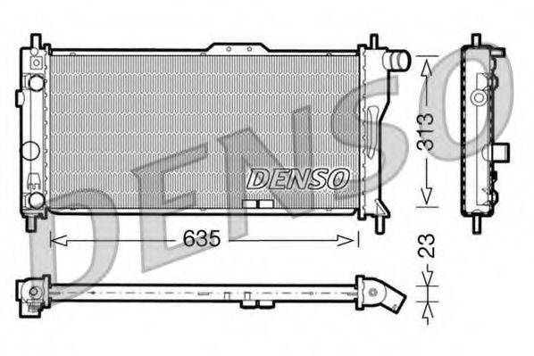 DENSO DRM20034 Радиатор, охлаждение двигателя