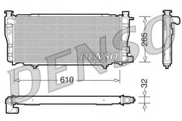 DENSO DRM21012 Радиатор, охлаждение двигателя