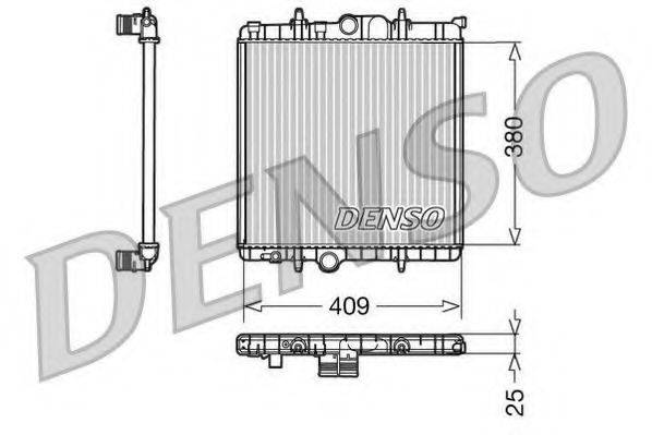 DENSO DRM21025 Радиатор, охлаждение двигателя