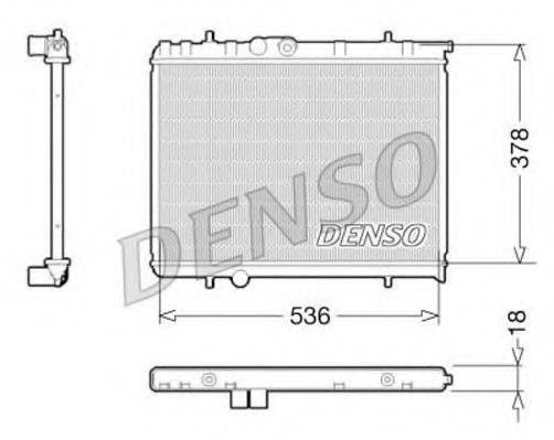 DENSO DRM21034 Радиатор, охлаждение двигателя