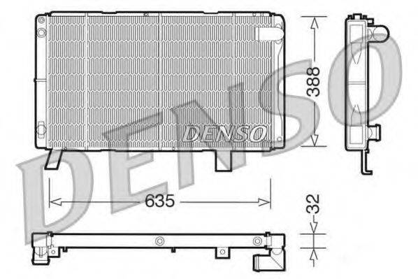 DENSO DRM21072 Радиатор, охлаждение двигателя