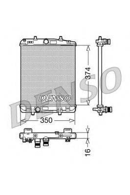 DENSO DRM21603 Радиатор, охлаждение двигателя