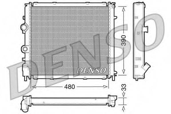 DENSO DRM23011 Радиатор, охлаждение двигателя