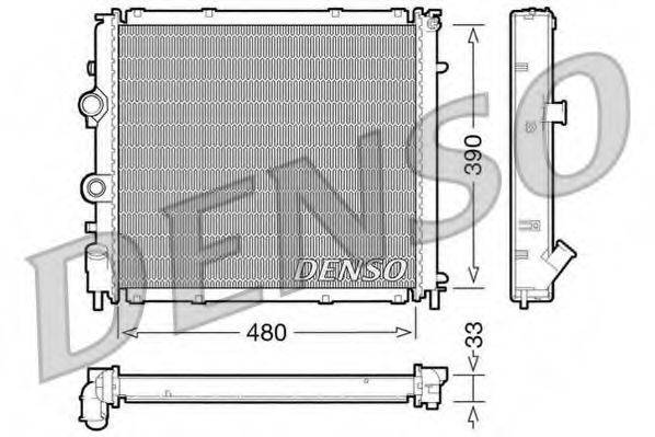 DENSO DRM23011 Радиатор, охлаждение двигателя