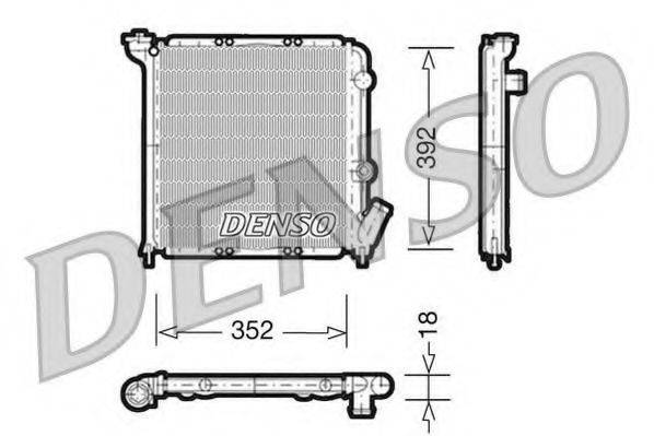 DENSO DRM23026 Радиатор, охлаждение двигателя