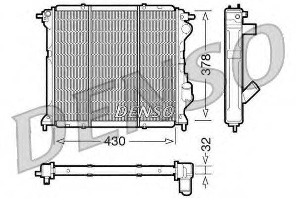 DENSO DRM23027 Радиатор, охлаждение двигателя