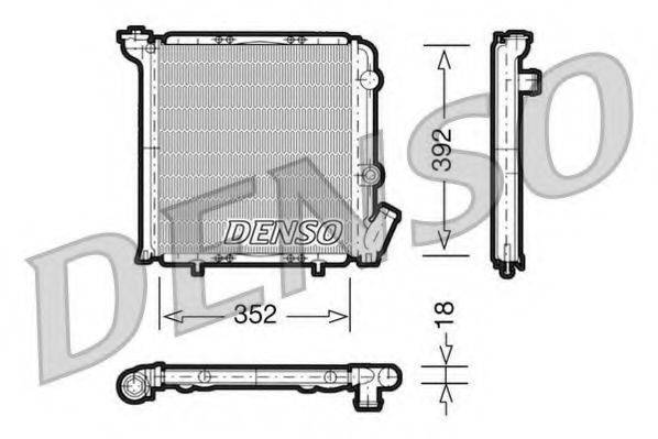 DENSO DRM23071 Радиатор, охлаждение двигателя