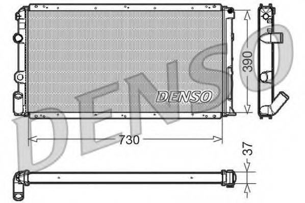 DENSO DRM23091 Радиатор, охлаждение двигателя